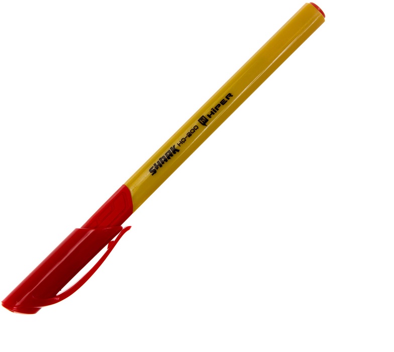 Ручка кулькова масляна "Hiper" HO-200 Shark 0,7 мм червона